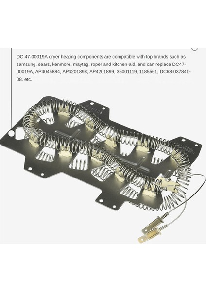 2 Adet DC47-00019A Kurutma Makinesi Isıtma Elemanları Samsung DV45H7000EW/A2 DV40J3000EW/A2 DV42H5000EW/A3 DVE50M7450W Için Yedek (Yurt Dışından) modelleri