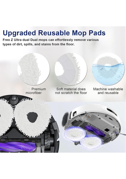 Narwal Freo Z Ultra Robot Süpürge Aksesuarları, Yedek Parçalar Ana Fırça, Yan Fırça, Filtre, Paspas Pedleri, Toz Torbaları (Yurt Dışından) indirimleri