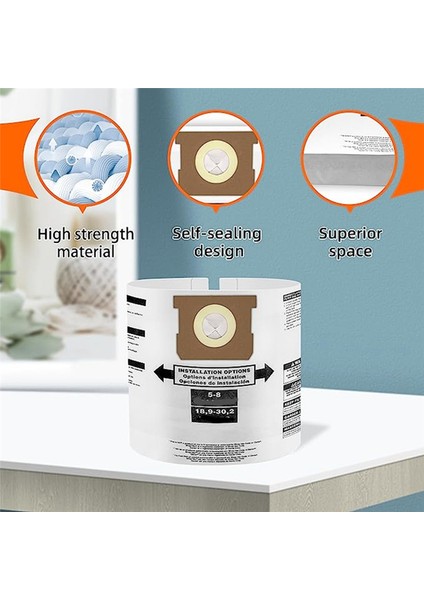 Shopvac 5-8 Galon Serisi Elektrikli Süpürge Aksesuarları Vakum Torbası Toz Torbası Yedek Parçaları Için Uygundur (Yurt Dışından) indirimleri