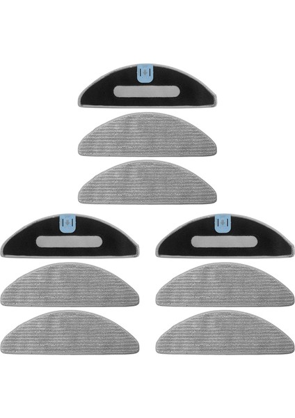 Irobot Roomba Combo I5/ı5+/j5/j5+ Robot Süpürge Yedek Parçaları Için 9 Adet Yıkanabilir Mikrofiber Paspas Pedi (Yurt Dışından)