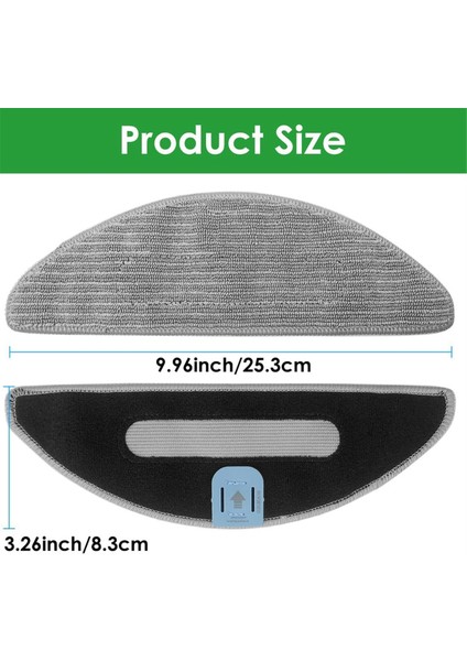 Irobot Roomba Combo I5/ı5+/j5/j5+ Robot Süpürge Yedek Parçaları Için 9 Adet Yıkanabilir Mikrofiber Paspas Pedi (Yurt Dışından) indirimleri