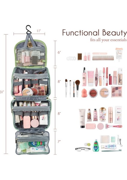 Seyahat Katlanabilir Su Geçirmez Yıkama Makyaj Organizatörü (Yurt Dışından) indirimleri