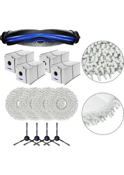 Ecovacs Deebot N30, N30 Pro Omni Robot Süpürge Mian Yan Fırça Paspas Bezi Toz Torbaları Yedek Parçaları (Yurt Dışından) indirimleri