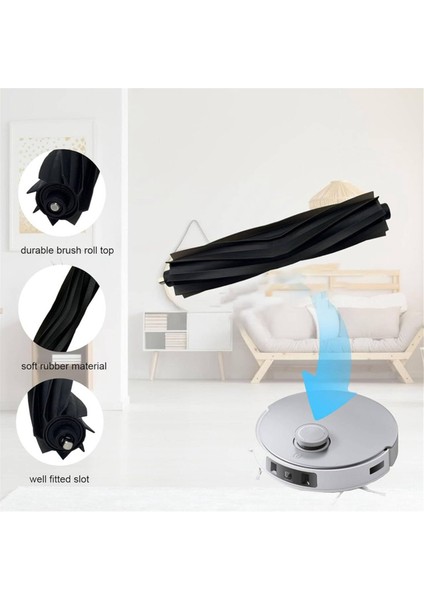Ecovacs Deebot X1 X1E T20 T9 T8 T5 N8 N10 T10 Serisi Yedek Parçaları Için Kauçuk Ana Fırça Kılıfı Seti (Yurt Dışından) fiyatları