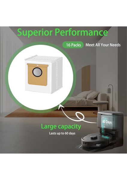 Eufy L60, L60 Ses, L50 Robot Süpürge Torbaları, Tek Kullanımlık Torbalar Için Yedek Toz Torbası (Yurt Dışından) indirimleri