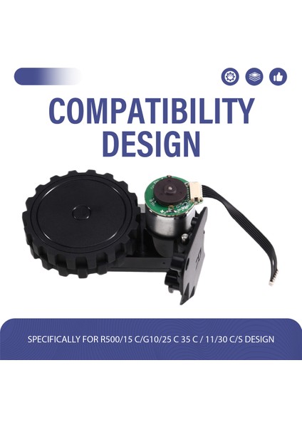 Eufy Robovac R500/15C / G10 / 25C/30C / 35C / 11S Elektrikli Süpürge Parçaları Montaj Değişimi Için Elektrikli Süpürge Tekerlek Motoru (Yurt Dışından) fırsatları