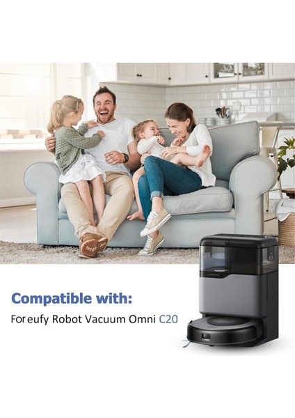 Eufy Omni C20, Rulo Fırçalar, Hepa Filtreler, Yan Fırçalar, Paspas Pedleri ve Toz Torbaları Için Yedek Parça Seti (Yurt Dışından) modelleri