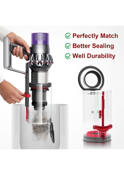 Dyson V10 SV12 Elektrikli Süpürge Toz Haznesi Yedek Parçaları Büyük Hazne Parça No. 969509-01 (Yurt Dışından) indirimleri