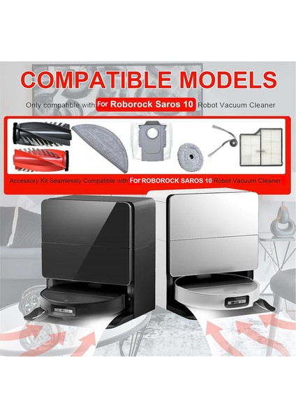 Roborock Saros 10 Robot Süpürge Yedek Parçaları Için Aksesuar Kiti (Yurt Dışından) modelleri