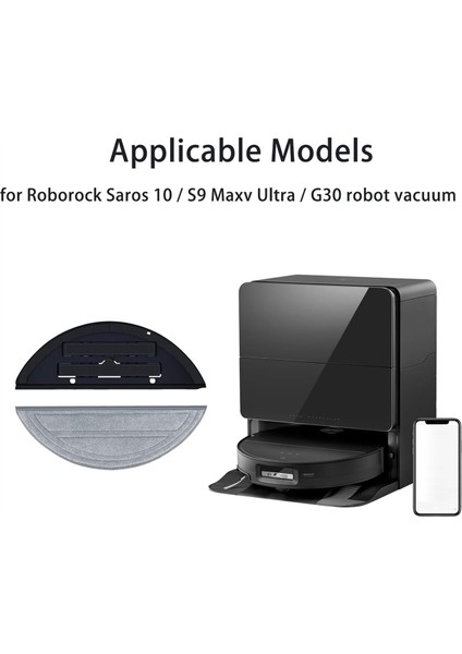 Roborock Saros 10 / S9 Maxv Ultra / G30 Robot Süpürge Parçaları Için Paspas Tutucu ve Paspas Pedi (Yurt Dışından) fiyatları