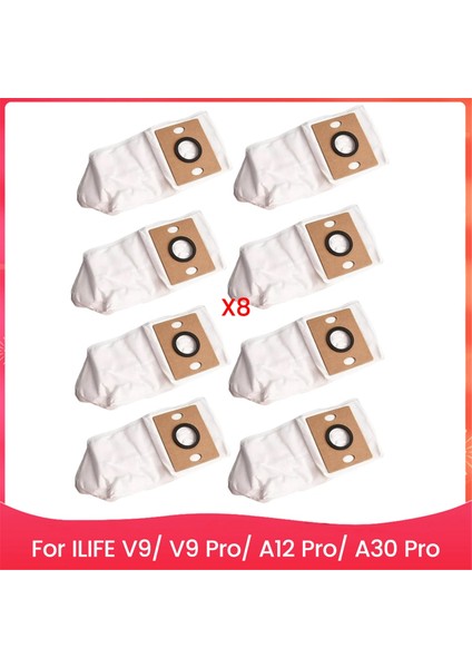 Ilıfe V9/ V9 Pro/ A12 Pro/ A30 Pro Robot Süpürge Yedek Toz Torbaları Için Vakum Toz Torbası (Yurt Dışından)