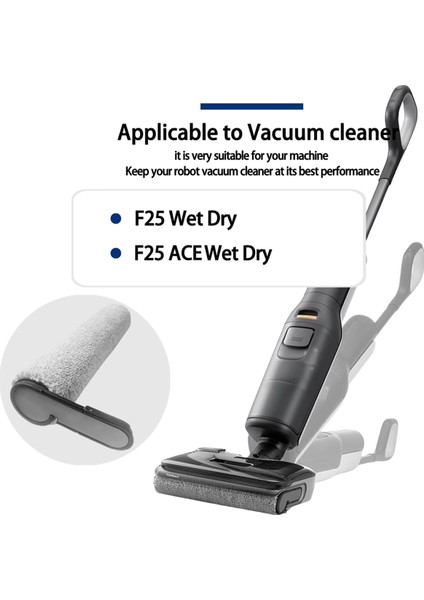 Roborock F25 / F25 Lt / F25 Rt / F25 Ace / F25 Alt Islak Kuru Elektrikli Süpürge Aksesuarları Için 2 Adet Yedek Rulo Fırça (Yurt Dışından) fırsatları
