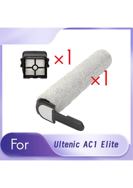 Ultenic Ac1 Elite Zemin Fırçalama Makinesi Islak Kuru Elektrikli Süpürge Aksesuarları Için Filtreli Ana Silindir Fırça (Yurt Dışından)
