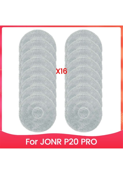 Jonr P20 Pro Yedek Parçalar Için Paspas Bezi Pedleri Seti Mikrofiber Paspas Bezi Ev Temizlik Yedek Parçaları 16 Adet (Yurt Dışından)