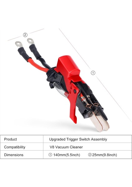 Dyson V8 SV10 Elektrikli Süpürge Güç Düğmesi Yedek Parçaları Için Tetik Anahtarı Tertibatı, 967812-01 (Yurt Dışından) fiyatları