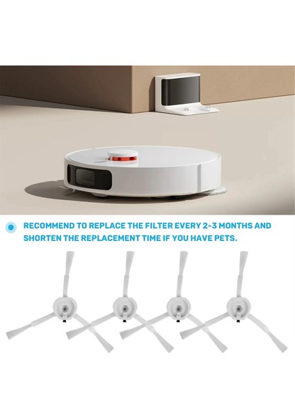 Xiaomi Robot Süpürge 1/1s SDJQR01RR SDJQR02RR SDJQR03RR Roborock S502-00 S5 Max S6 Ana Yan Fırça Filtresi (Yurt Dışından) fırsatları