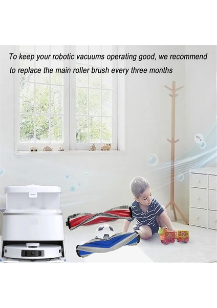 Ecovacs Deebot T30S, T30S Tarak, T30 Pro Omnı, Yeedi C12 Pro Plus, M12 Pro+ Robot Süpürge Parçaları Için Ana Fırça (Yurt Dışından) modelleri