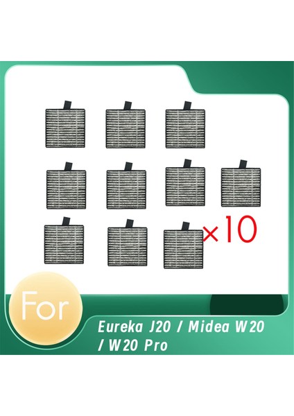 Eureka J20 / Midea W20 / W20 Pro Robot Süpürge Aksesuarları Için Baz Istasyonu Filtre Elemanları (Yurt Dışından)