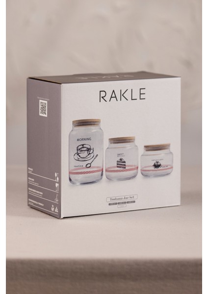 Toskana Jar 3'lü Kavanoz Seti 970 cc/ 635 cc/ 430 cc