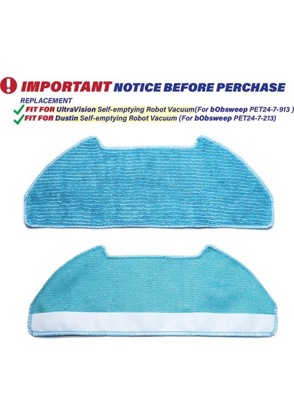Bobsweep PET24-7-913/PET24-7-213 Ultravision Robot Süpürge Için Dustin Otomatik Boşaltma Filtresi Için 12 Adet Yan Fırça Paspas Filtresi (Yurt Dışından) fiyatları