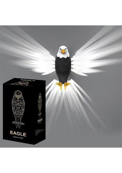 Kartal Duvar Lambası Işıklı Kanatlar Ana Yatak Odası Restoran Ev Duvara Monte Prksiyon Lambası Duvar (Yurt Dışından)