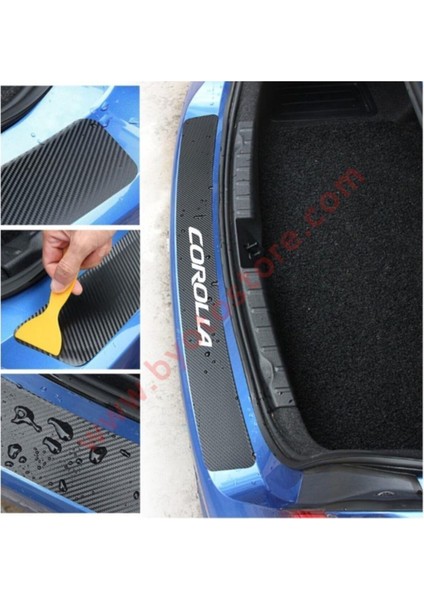 Opel Combo Için Özel Yeni Uyumlu Aksesuar Oto Bagaj ve Kapı Eşiği Özel Yeni Sticker Seti Karbon fiyatları