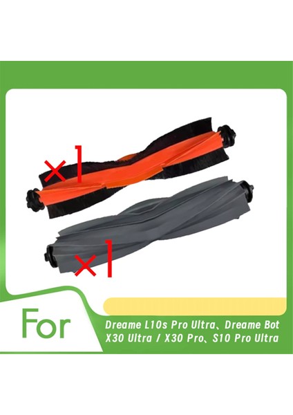 Dreame L10S Pro Ultra, Dreame Bot X30 Ultra / X30 Pro, S10 Pro Ultra Süpürme Makinesi Için 1 Saç Fırçası ve 1 Yapıştırıcı Fırçası (Yurt Dışından)