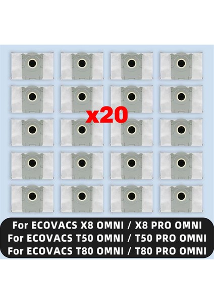 Ecovacs X8 Omnı / X8 Pro Omnı / T50 Max / T50 Omnı / T50 Pro Omnı / T80 Omnı / T80 Pro Omnı Için Uygun Toz Torbası (Yurt Dışından) fiyatları
