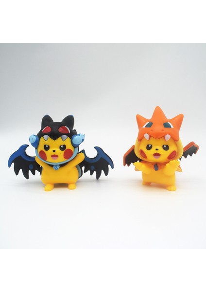 7 Pikachu Pokémon Kılık Değiştirme Pikachu Sevimli Karikatür Araba Bebek Pençe Makinesi El Yapımı Süsler (Yurt Dışından) modelleri