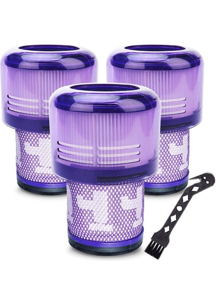 Dyson V11 Elektrikli Süpürge Için 3'lü Yedek Filtre Paketi V11 Torque Drive V11 Animal Kablosuz Elektrikli Süpürge Hepa Filtresi (Yurt Dışından)