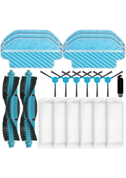 Cecotec Conga 3290 3390 3490 3590 3690 3790 3890 Ultra Titanium Vital Parts Ana Yan Fırça Hepa Filtre Paspas Bezi (Yurt Dışından)