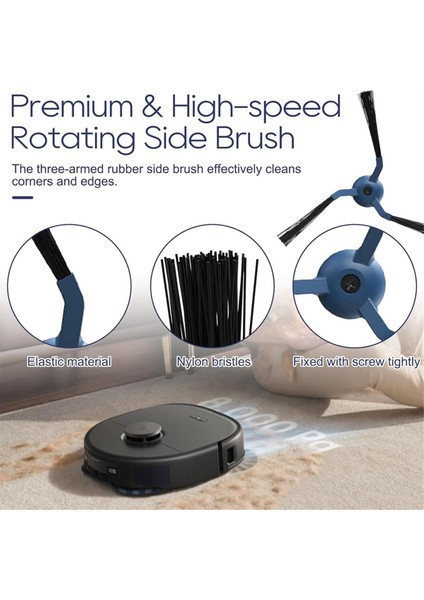 Eufy X10 Pro Omni Robot Süpürge Ana Yan Fırça Hepa Filtre Paspas Bezi Toz Torbası Aksesuar Seti (Yurt Dışından) fırsatları