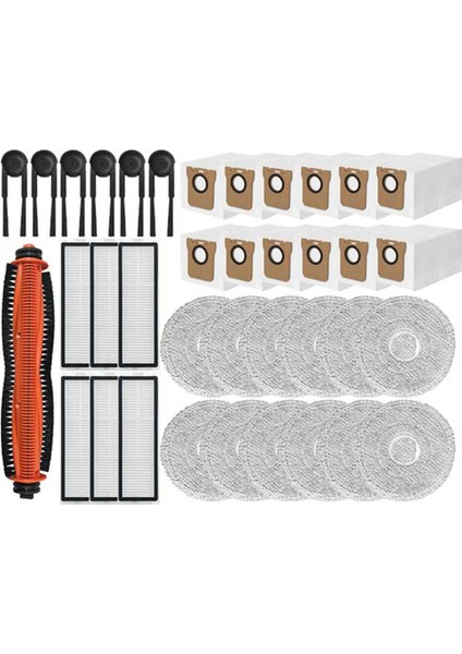Xiaomi Mijia M40S OV31CN Elektrikli Süpürge Yedek Parçaları Için 37 Adet Karışmayan Rulo Fırça Hepa Filtre Paspas Bezi Toz Torbası (Yurt Dışından)