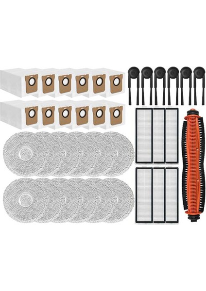 Xiaomi Mijia M40S OV31CN Elektrikli Süpürge Yedek Parçaları Için 37 Adet Karışmayan Rulo Fırça Hepa Filtre Paspas Bezi Toz Torbası (Yurt Dışından) modelleri