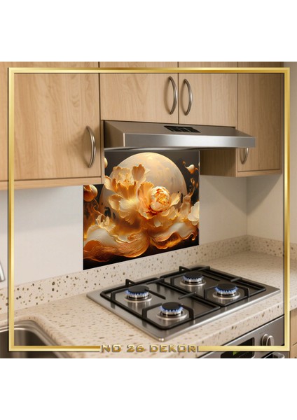 Temperli Cam Mutfak Tezgâh Arası