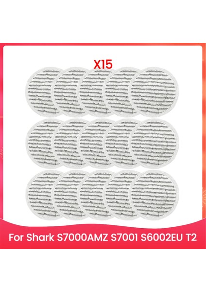 Shark S7000AMZ S7001 S6002EU T2 Elektrikli Buharlı Paspas Bezi Aksesuarları Yedek Parçaları Için 15 Parça Paspas Bezi Seti (Yurt Dışından)