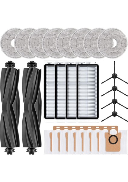 Dreame L20 ULTRA/L30 Ultra Robot Süpürge ile Uyumlu Yedek Parçalar Süpürge Aksesuarları Kiti (Yurt Dışından)
