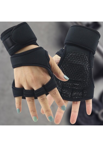 Spor Salonu Har Elnleri Erkek ve Kadın Bilek Kaymaz Yarım Parmak Spor Elnleri (Yurt Dışından)