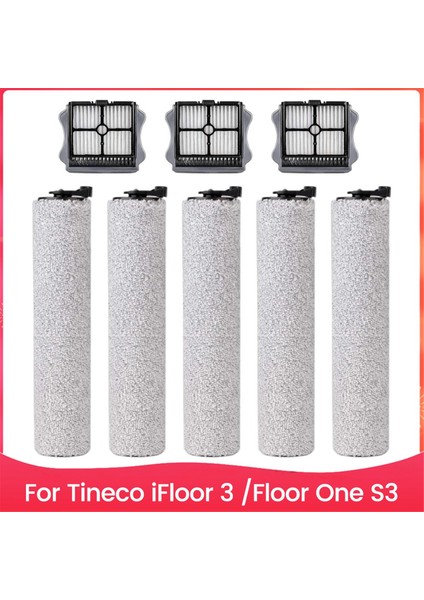 Tineco Ifloor 3 ve Floor One S3 Kablosuz Islak Kuru Elektrikli Süpürge Için Yedek Fırça Silindirleri ve Hepa Filtre Kitleri (Yurt Dışından)