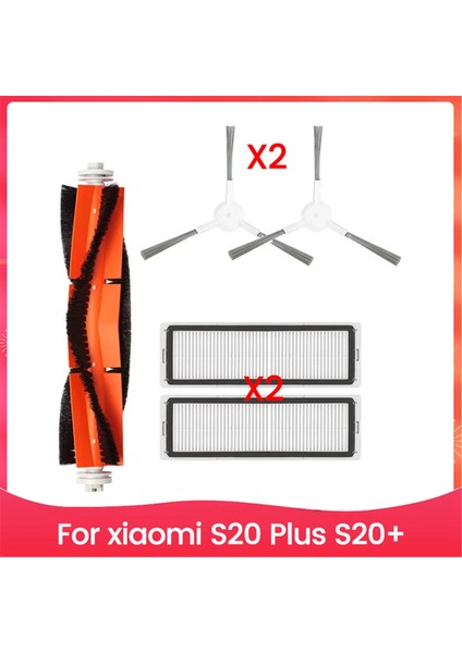 Xiaomi S20 Plus S20+ Robot Süpürge Ana Yan Fırça Hepa Filtre Yedek Parça Aksesuarları (Yurt Dışından)