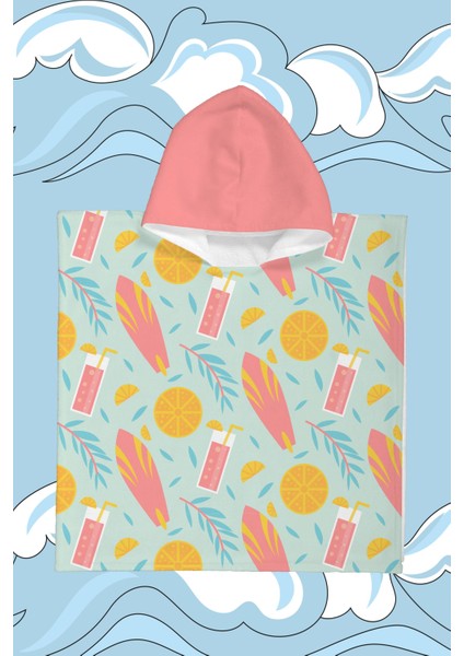 Pink Lemonade Çocuk Panço Plaj Havlusu