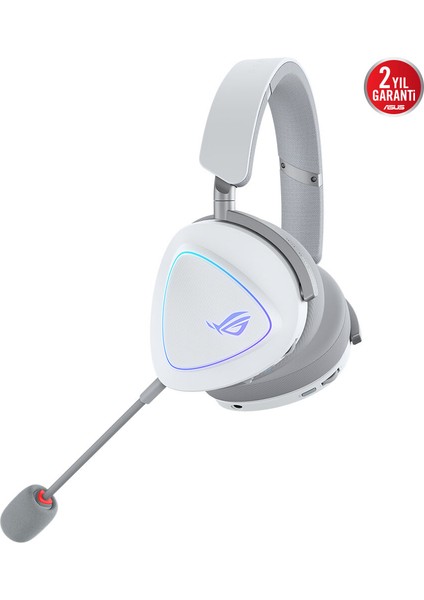 Rog Delta Iı Kablosuz Oyun Kulaklığı (50MM Titanyum Sürücüler, 10MM Süper Geniş Bant Mikrofon, 153-SAAT Pil Ömrü, Dualflow Ses, Bt, 2.4ghz, 3.5mm, Pc, Swıtch, Ps4, Ps5, Xbox Uyumlu) Beyaz fırsatları