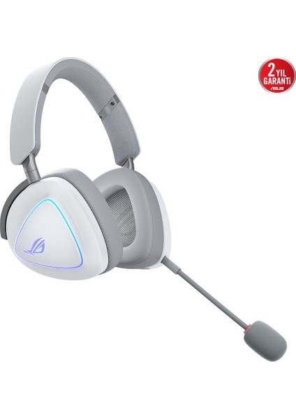 Rog Delta Iı Kablosuz Oyun Kulaklığı (50MM Titanyum Sürücüler, 10MM Süper Geniş Bant Mikrofon, 153-SAAT Pil Ömrü, Dualflow Ses, Bt, 2.4ghz, 3.5mm, Pc, Swıtch, Ps4, Ps5, Xbox Uyumlu) Beyaz indirimleri