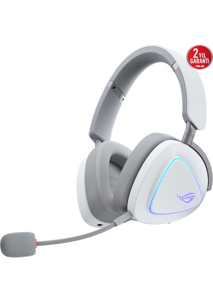 Rog Delta Iı Kablosuz Oyun Kulaklığı (50MM Titanyum Sürücüler, 10MM Süper Geniş Bant Mikrofon, 153-SAAT Pil Ömrü, Dualflow Ses, Bt, 2.4ghz, 3.5mm, Pc, Swıtch, Ps4, Ps5, Xbox Uyumlu) Beyaz