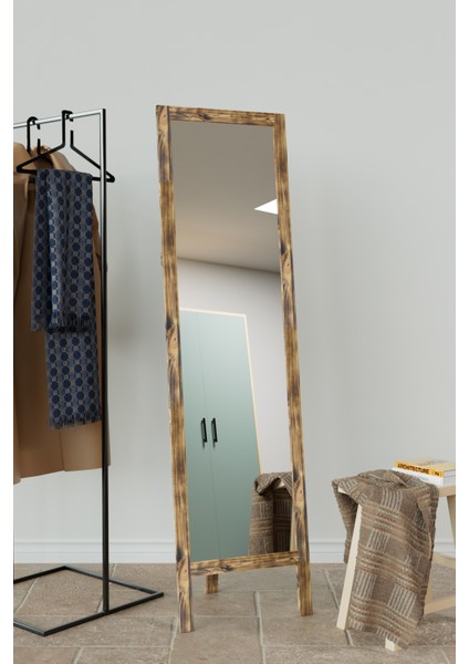 Ayaklı Boy Aynası Masif Doğal Ahşap 145X40CM modelleri