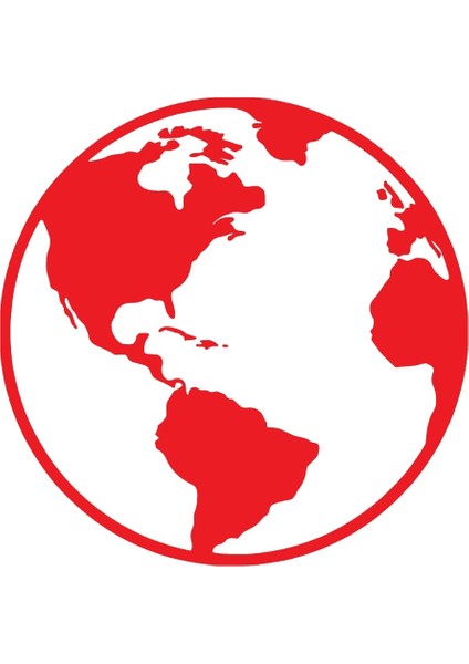 Dünya Haritası Sticker 20 x 20 cm fiyatları