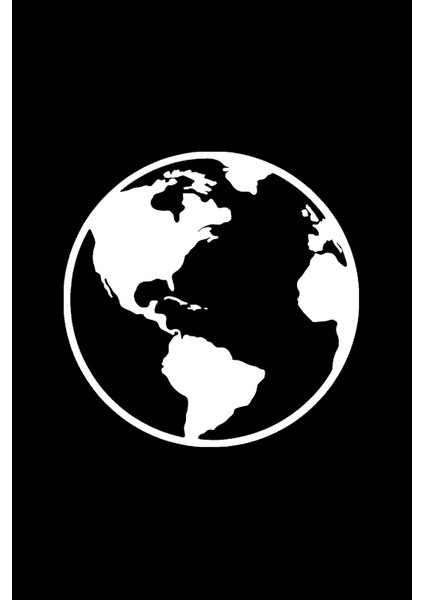 Dünya Haritası Sticker 20 x 20 cm modelleri