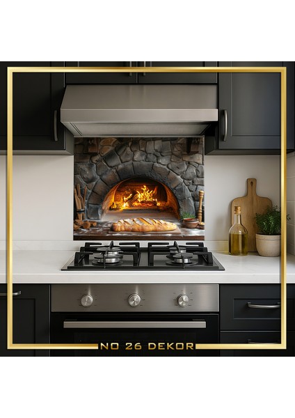 Temperli Cam Mutfak Tezgâh Arası