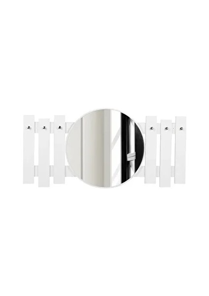 Elbise Askısı / Aynalı Askı / Dekoratif Askılık / Portmanto Duvar Askılık / Flora Delphı Beyaz indirimleri