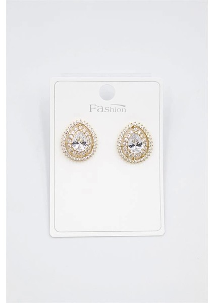 Damla Taşlı Küpe - Altın fiyatları